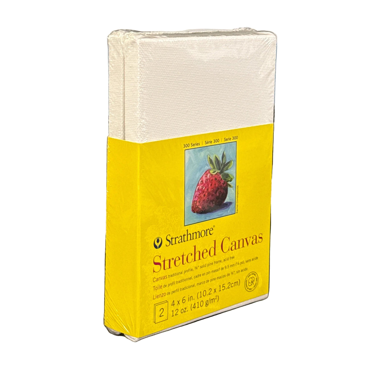 Strathmore 300 Series Stretched Canvas 4" x 6" - 2 Pack