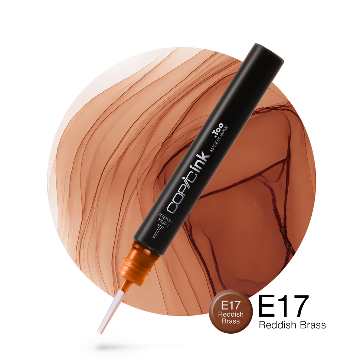 Copic Ink refill 12ml – E17 Reddish Brass