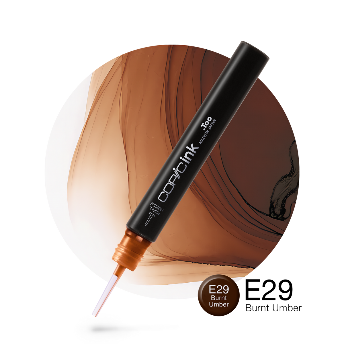 Copic Ink refill 12ml – E29 Burnt Umber