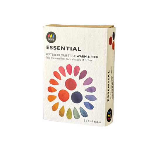 Opus Essential Watercolour Trio - Warm & Rich