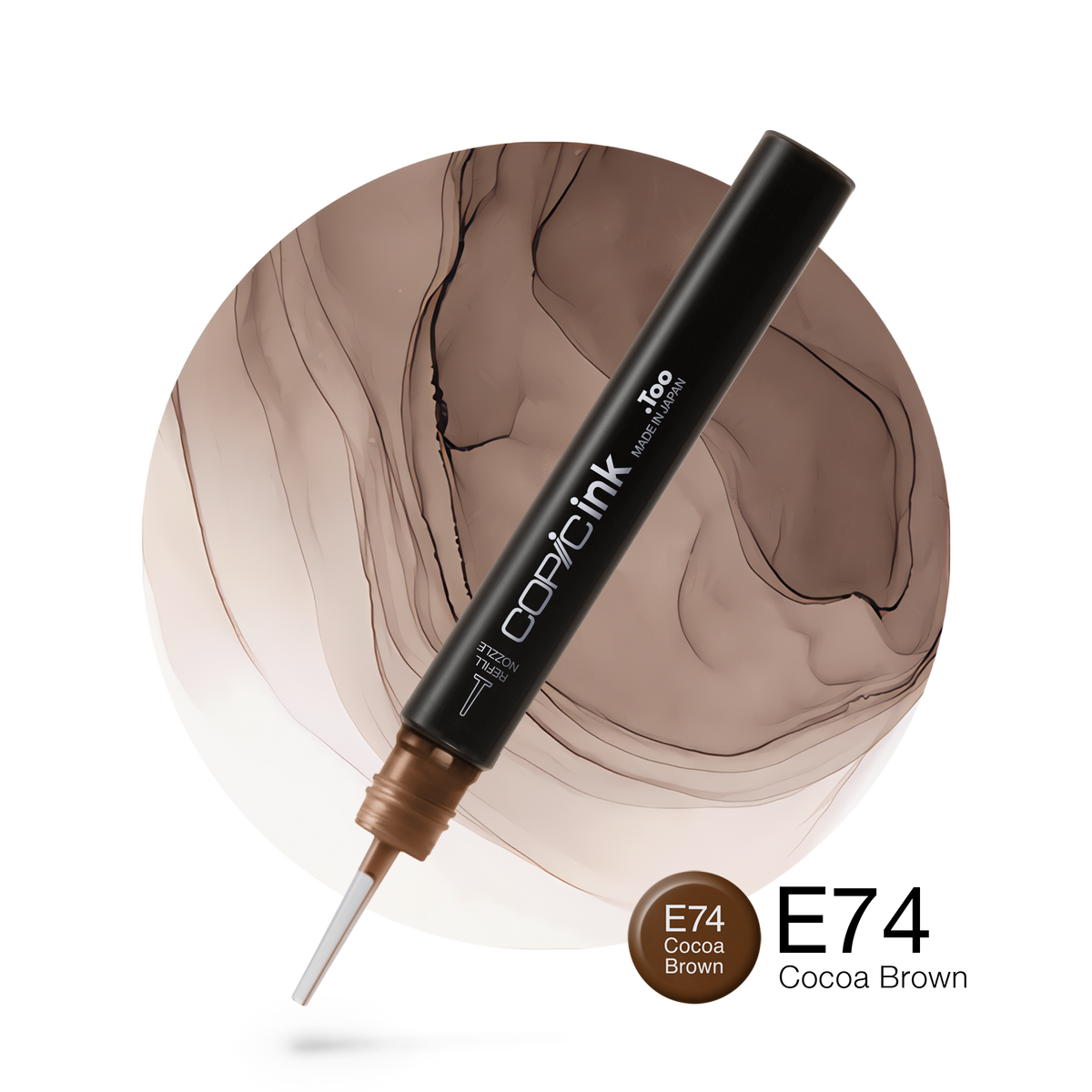Copic Ink refill 12ml – E74 Cocoa Brown