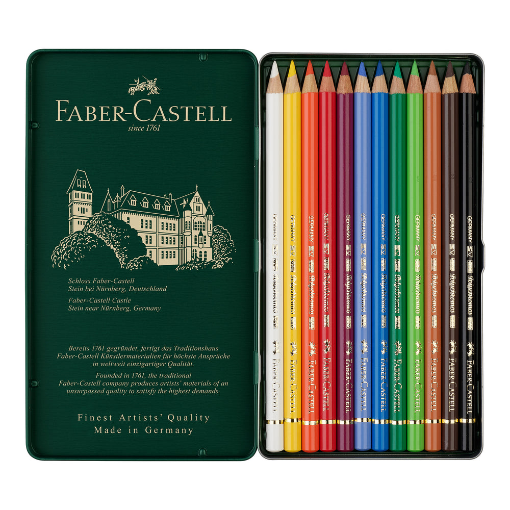 Faber-Castell Polychromos Coloured Pencil set of 12