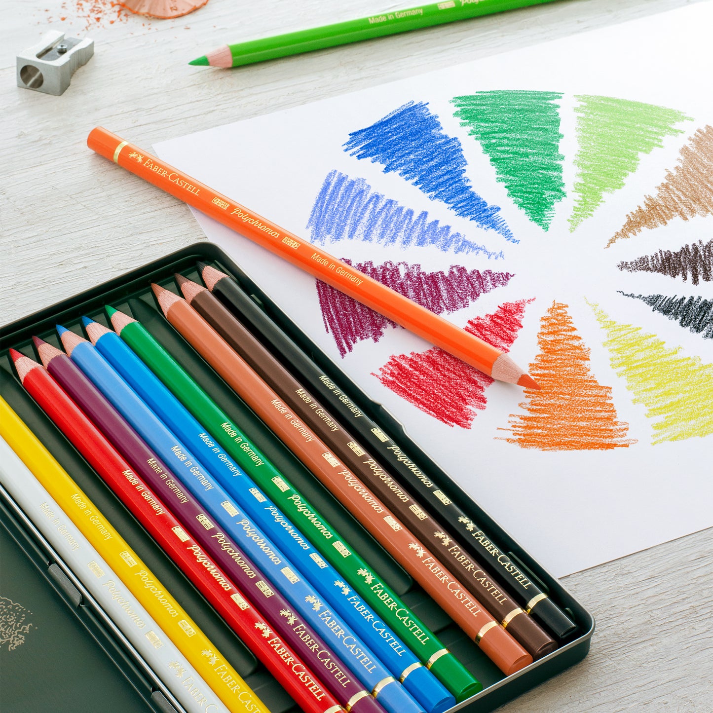 Faber-Castell Polychromos Coloured Pencil set of 12