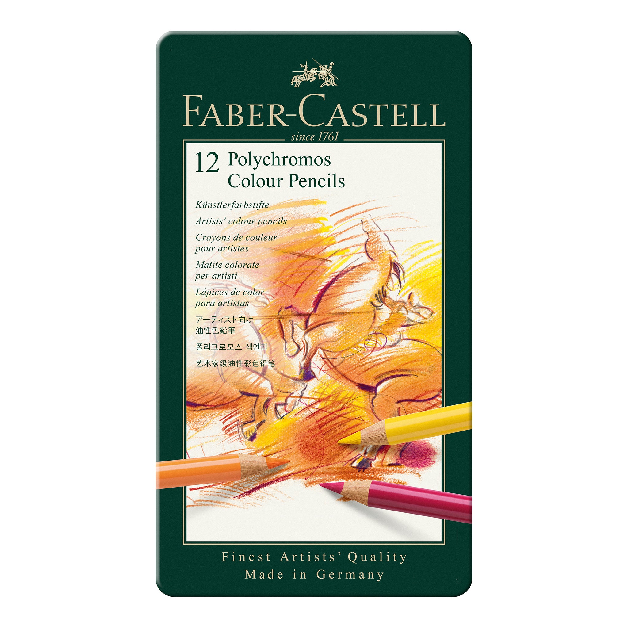 Faber-Castell Polychromos Coloured Pencil set of 12 – Opus Art