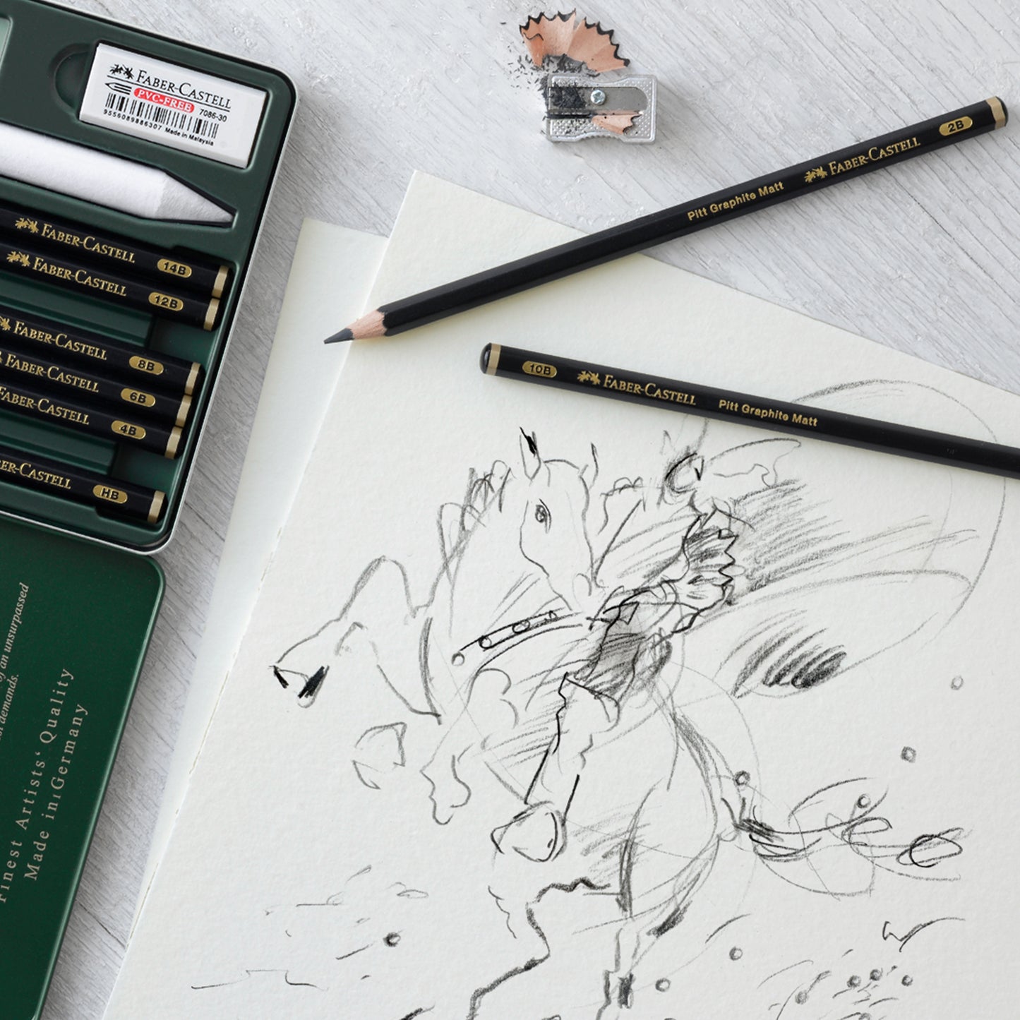 Faber-Castell PITT Graphite Matt Pencils - Set of 11