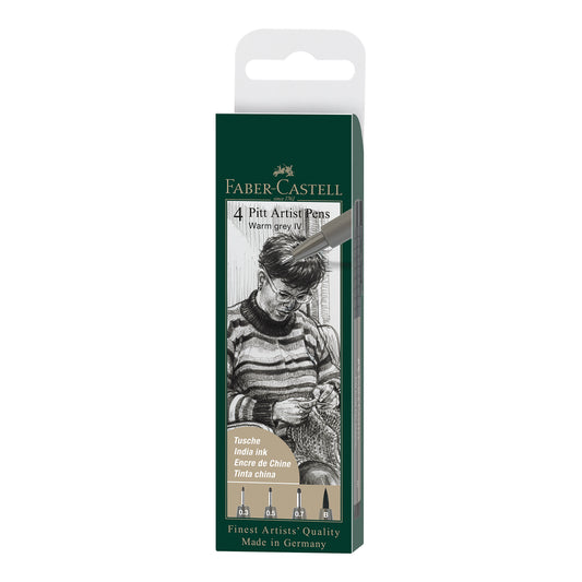 Faber-Castell PITT Artist Pen Set - Set Warm Grey IV Set of 4