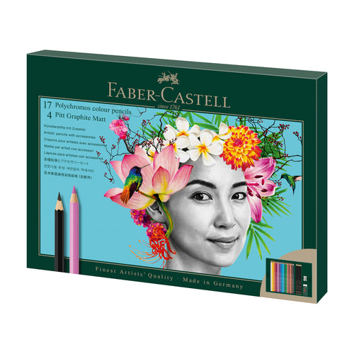 Faber-Castell Polychromos & Pitt Graphite Matte Gift Set of 23