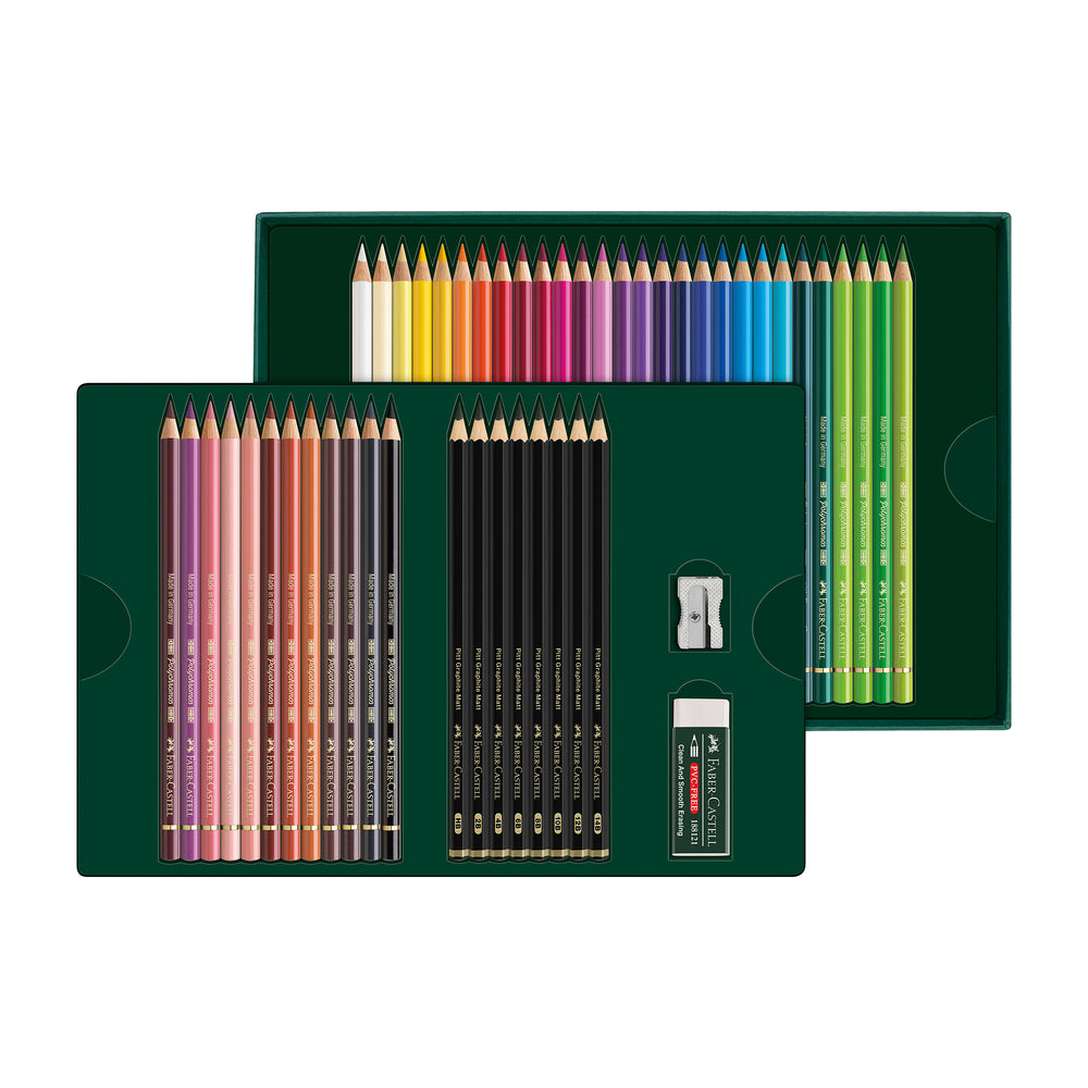 Faber-Castell Polychromos & Pitt Graphite Matt Gift Set of 50