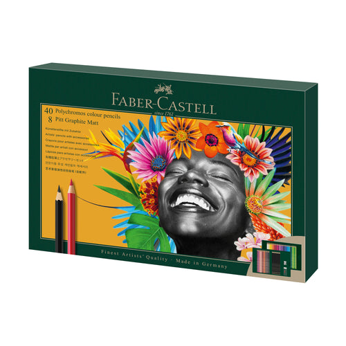 Faber-Castell Polychromos & Pitt Graphite Matt Gift Set of 50