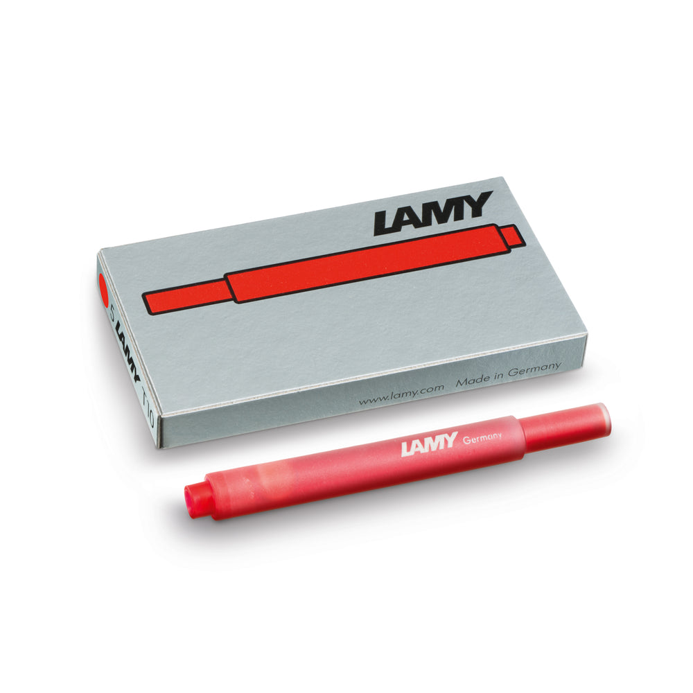 LAMY T10 Ink Cartridge Fountain Pen Refills - Packs of 5