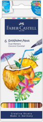 Faber-Castell Tropical Escapes Goldfaber Aqua Marker Set of 6 - Coconut Cocktail