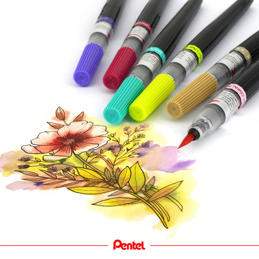 Pentel Color Brush Markers XGFL