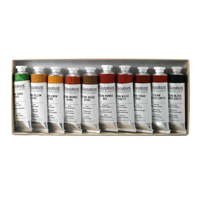 Williamsburg Oils - Native Italian Earth Set of 10 x 37ml Tubes