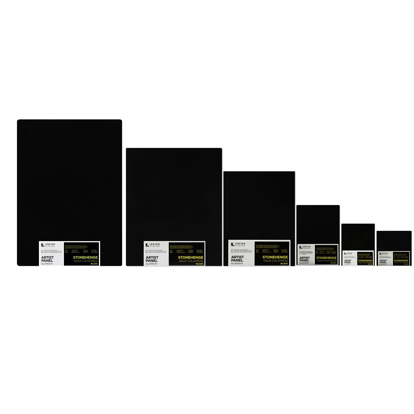Panneaux d'artiste en aluminium Stonehenge Aqua Black 15,2 cm x 15,2 cm