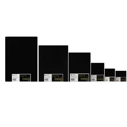 Panneaux d'artiste en aluminium Stonehenge Aqua Black 15,2 cm x 15,2 cm