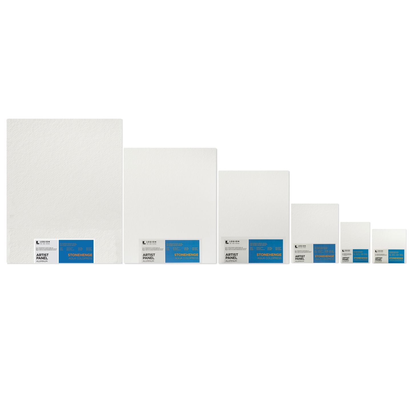 Panneau en aluminium blanc Stonehenge Aqua Cold Press 6" x 6"