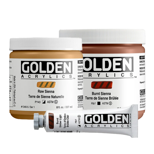 GOLDEN Heavy Body Acrylics - Brown