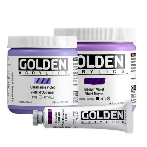 GOLDEN Heavy Body Acrylics - Purple