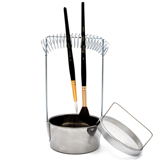 Aluminium Brush Washer & Holder With Sieve