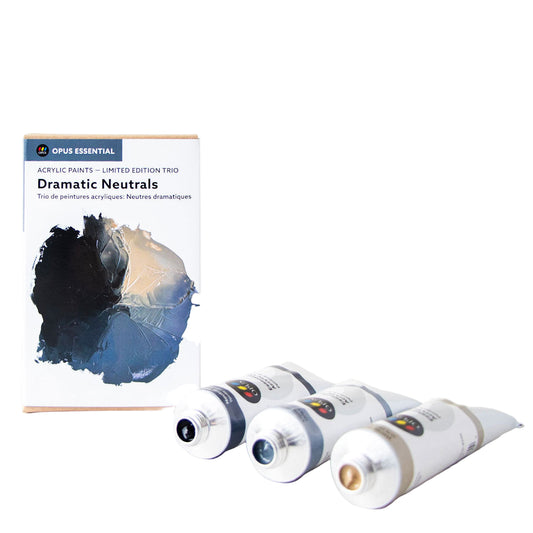 Opus Essential Acrylic Limited Edition Trio - Dramatic Neutrals - Set of 3 x 60ml Tubes