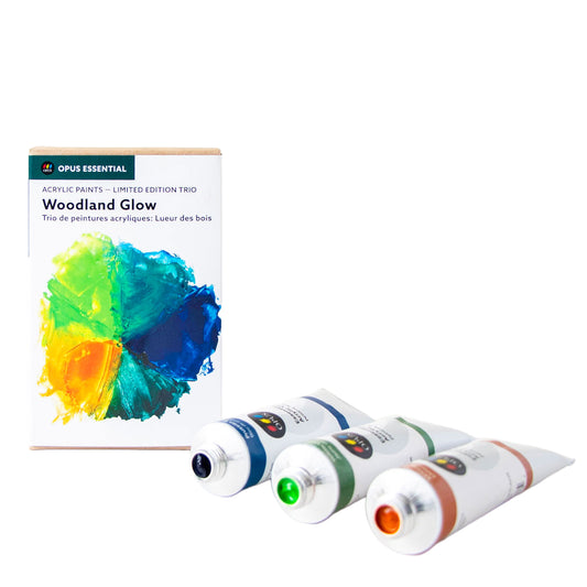Opus Essential Acrylic Limited Edition Trio - Woodland Glow - Set of 3 x 60ml Tubes