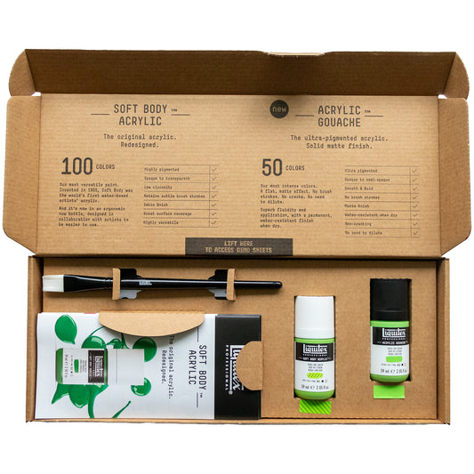 Liquitex Soft Body vs Acrylic Gouache Experimentation Kit  (Promotional Gift)