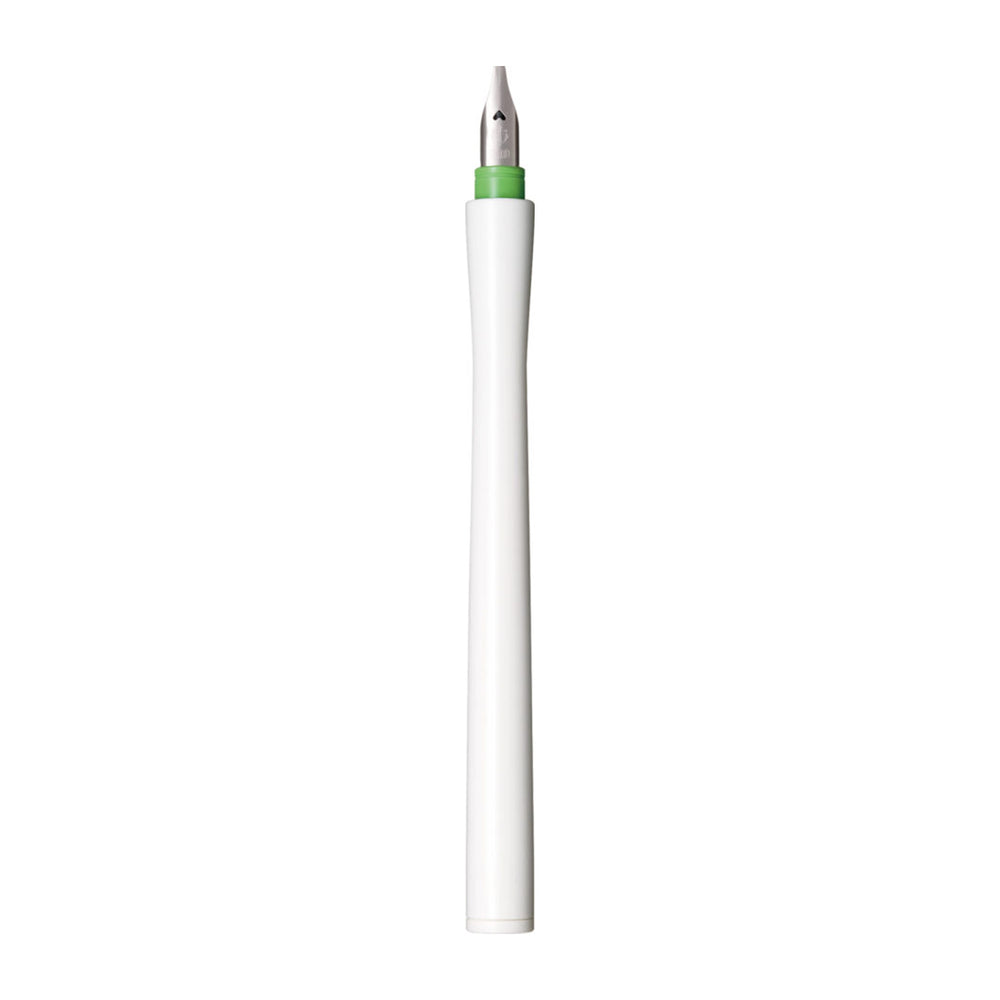 Sailor Hocoro Dip Pen - White Barrel with 2.0mm Calligraphy Nib (Light Green)