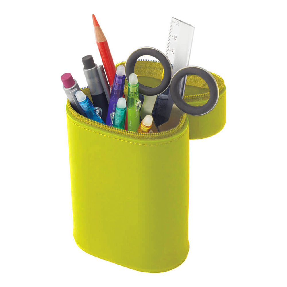 PuniLabo Silicone Standup Pencil Case - Yellow Green