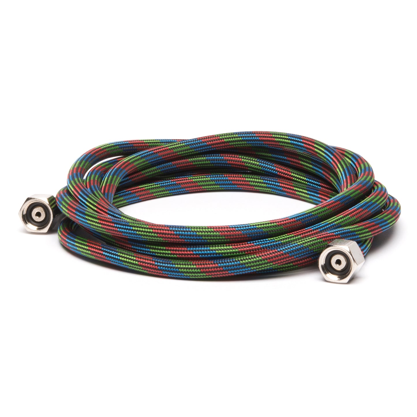 Iwata Braided Nylon Air Hose with Two 1/4" Fittings - 10ft