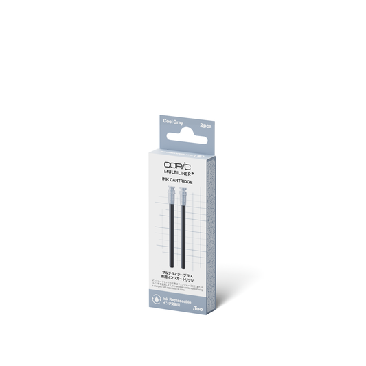 COPIC Multiliner+ Ink Cartridge 2 Pack Cool Gray
