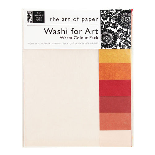 Japanese Paper Place Washi for Art - Warm Colour Pack