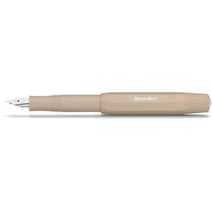 Kaweco Skyline Sport fountain pen in Macchiato, uncapped
