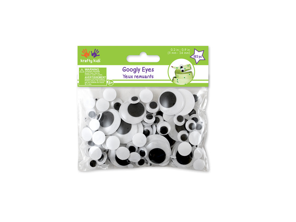 Krafty Kids Googly Eyes Pack of 182