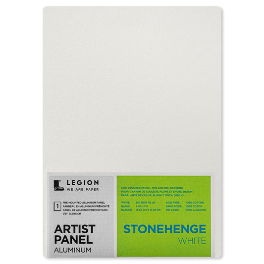Stonehenge White Aluminum Artist Panels 5" x 7"