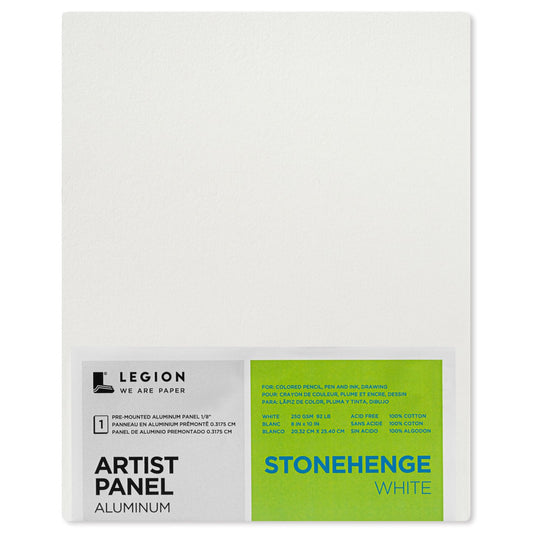 Stonehenge White Aluminum Artist Panels 8" x 10"