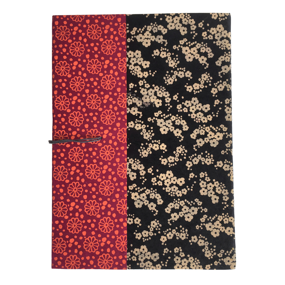 Lamali Wanderer Hard-Cover Handmade Journals (Red-Ebony)