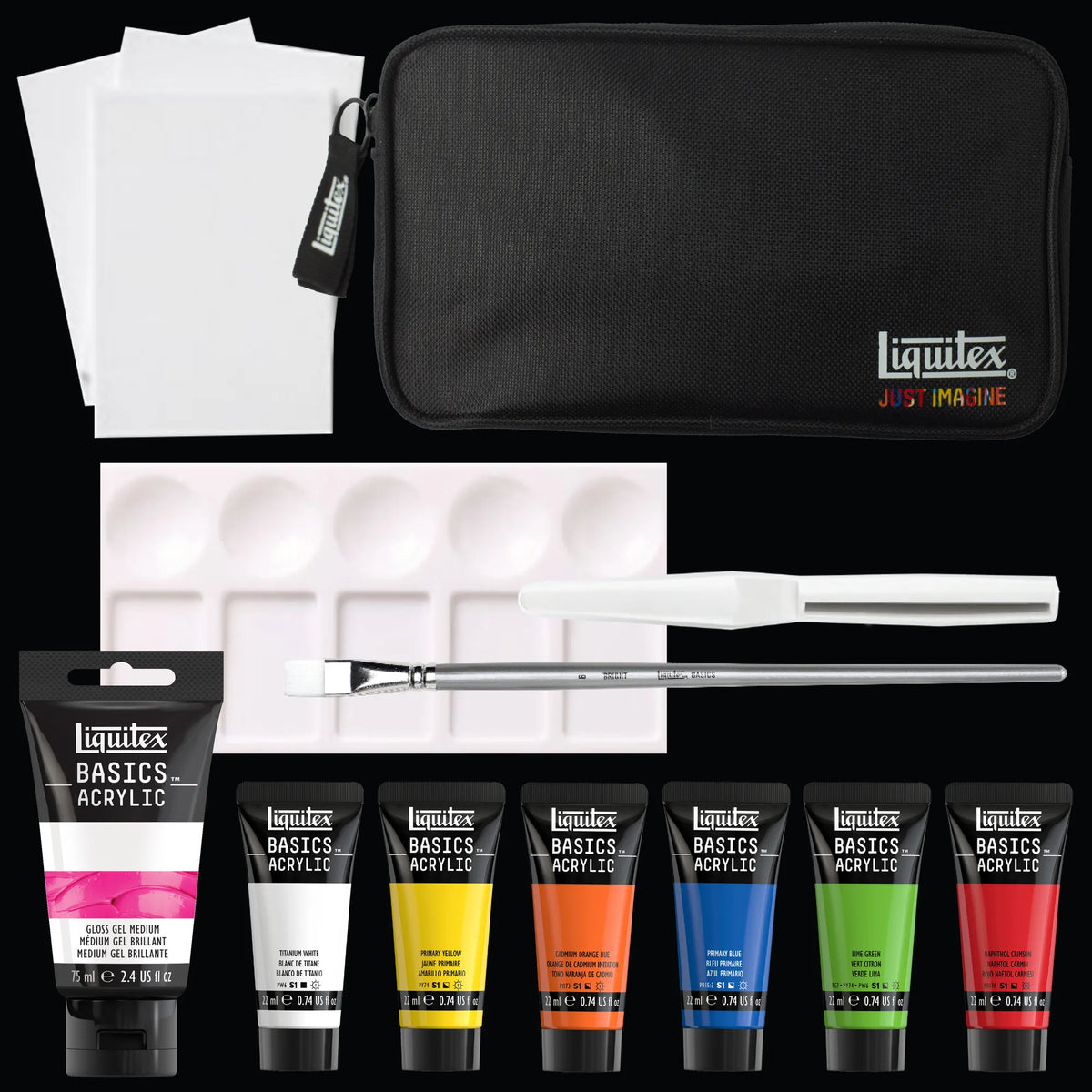 Liquitex What Would You Create BASICS Set - Creator's Set, set contents