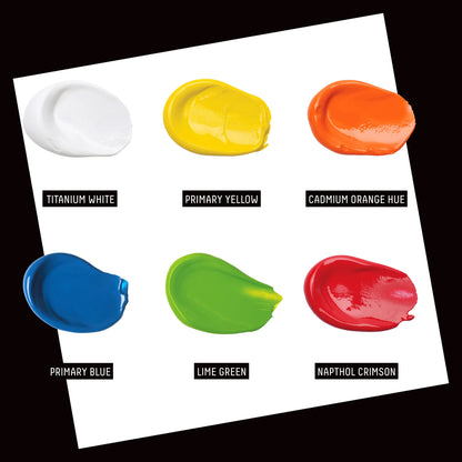 Liquitex What Would You Create BASICS Set - Creator's Set, colour swatches
