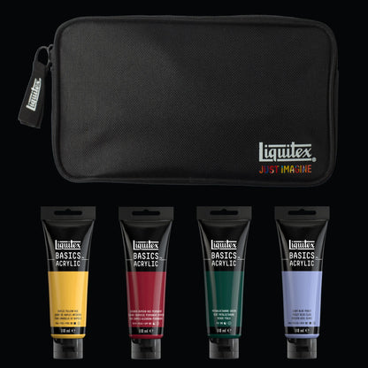 Liquitex What Would You Create BASICS Set - Gem Theory, set contents