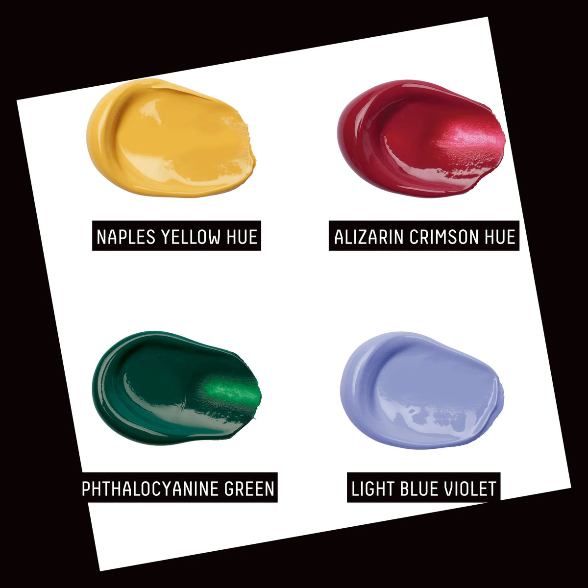 Liquitex What Would You Create BASICS Set - Gem Theory, colour swatches
