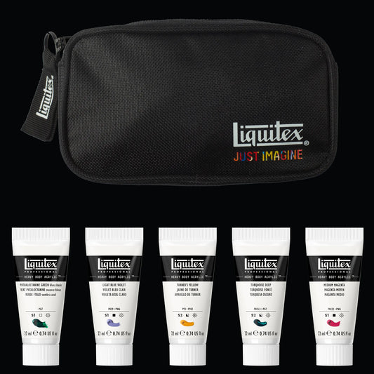 Liquitex What Would You Create Heavy Body Set - Gem Theory, set contents