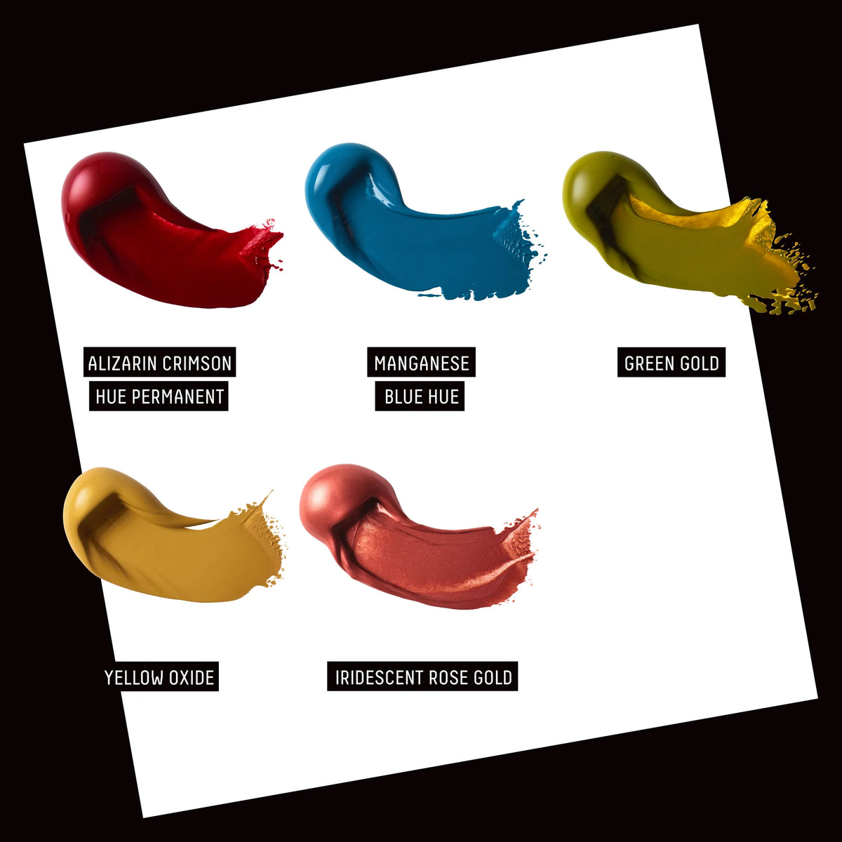 Liquitex What Would You Create Heavy Body Set - Retro Luxe, colour swatches