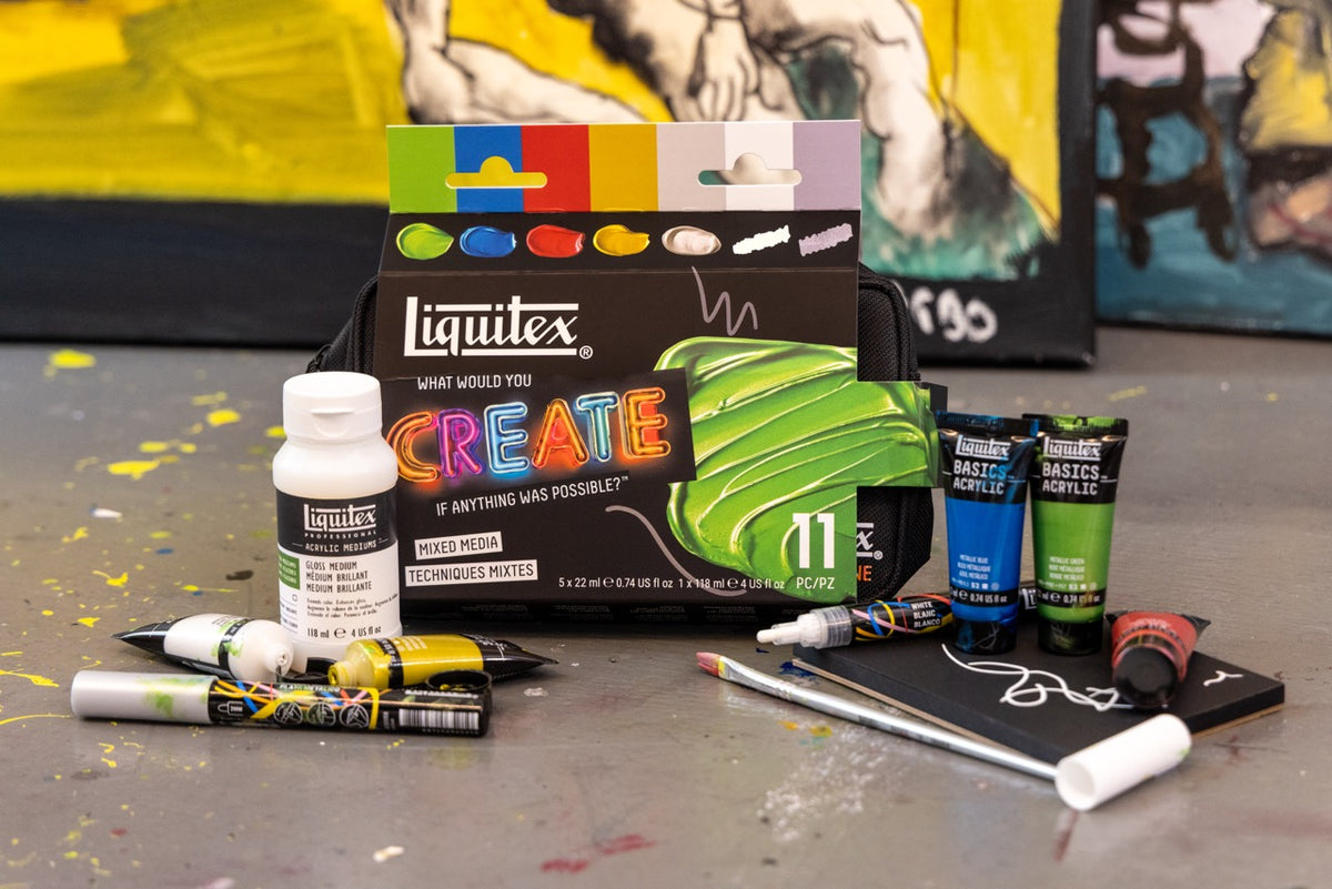 Liquitex What Would You Create BASICS Set - Mixed Media