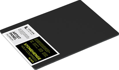 Panneaux d'artiste en aluminium noir Stonehenge Aqua 12,7 x 17,8 cm