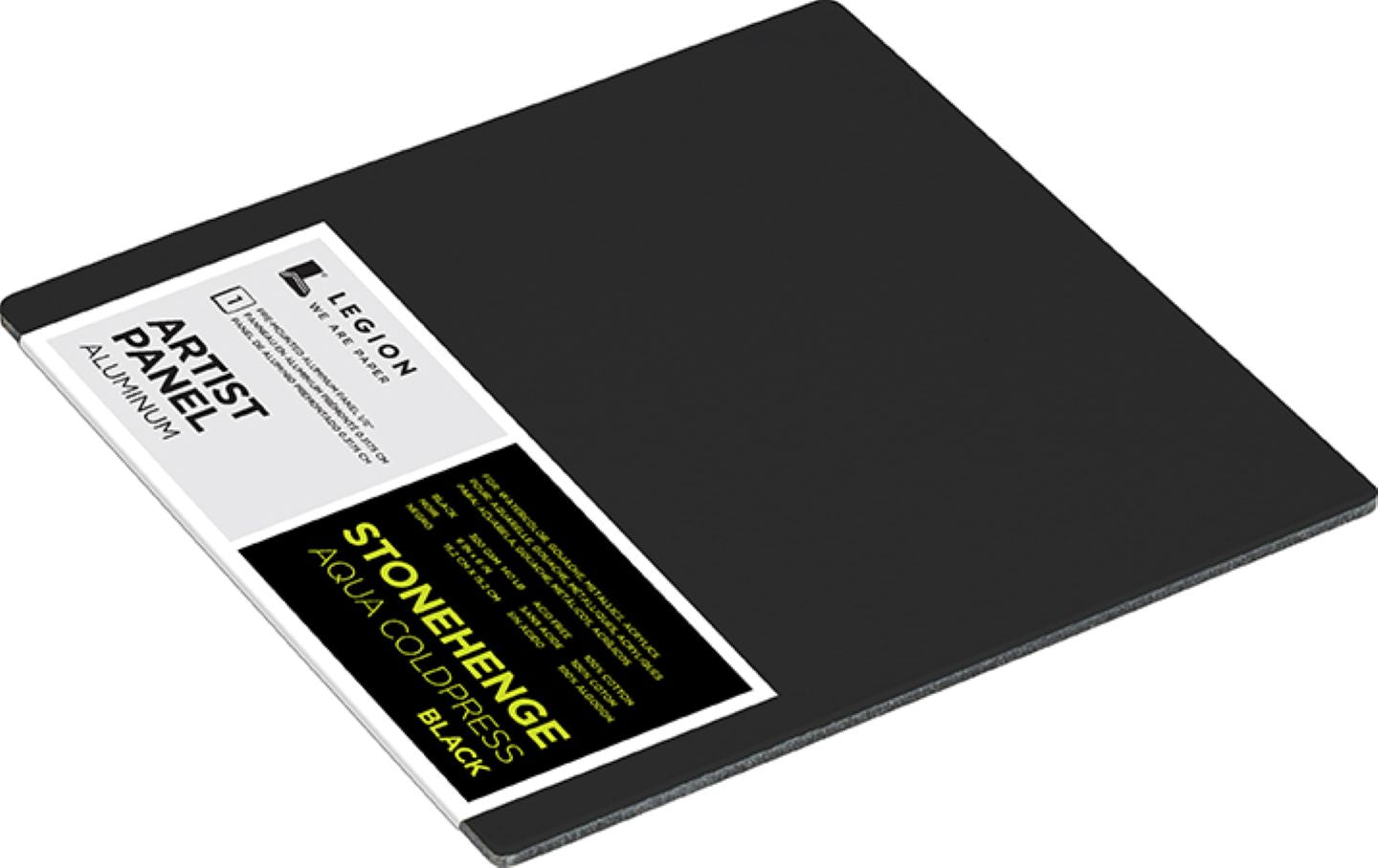 Panneaux d'artiste en aluminium Stonehenge Aqua Black 15,2 cm x 15,2 cm