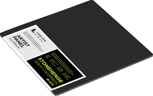 Panneaux d'artiste en aluminium Stonehenge Aqua Black 15,2 cm x 15,2 cm