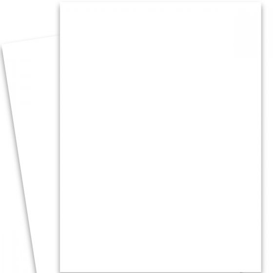 Lettre sur papier vélin 67 lb blanc brillant, feuille de 26" x 20"