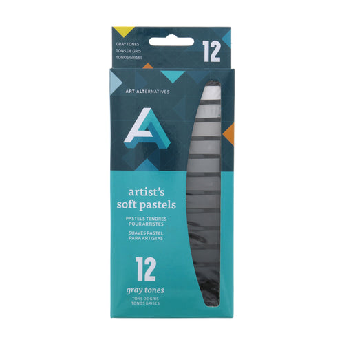 Art Alternatives Artist's Soft Pastels Grey Set of 12