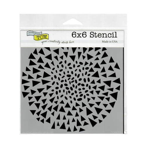 The Crafter's Workshop Stencil 6" x 6" - Dash Triangle - Clearance
