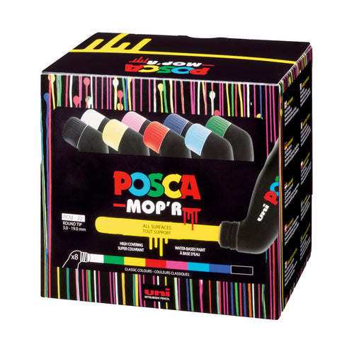 POSCA Acrylic Paint PCM-22 MOP'R Marker - Set of 8
